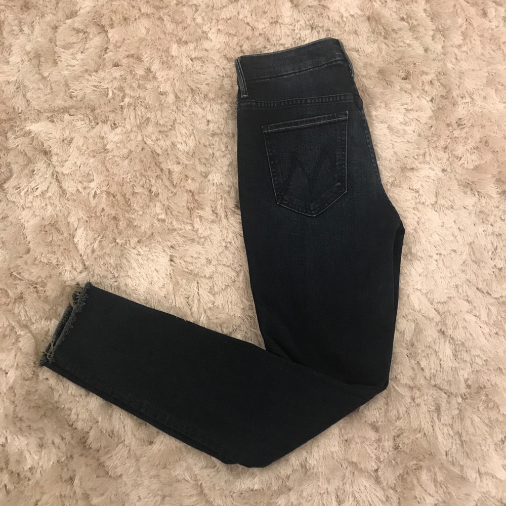 🧡SOLD🧡Mother High Waist Looker Ankle Fray Denim - Picture 3 of 6